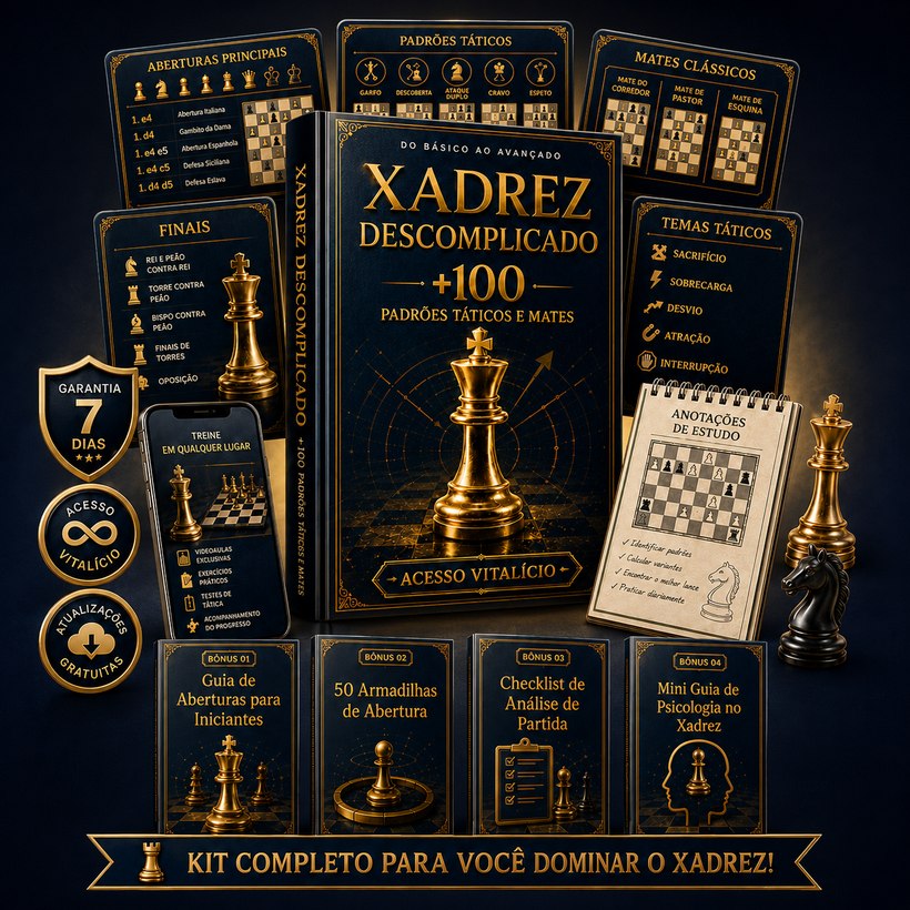 Kit +100 Padrões para Dominar o Xadrez